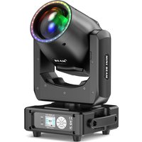 Yiflamefly Mini 230W Beam Moving Head Lights With Light Strip 48Prisms&14Gobos&13Colors Stage Lights DMX Dj Lights For Wedding Party KTV Bar Show