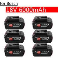 For BOSCH 18V 6AH 5Ah LITHIUM-ION BATTERY GBA 18V 6Ah 18V Professional GBA GSR GSB BAT618 BAT609 w/Fuel Guage