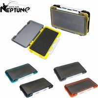 Plastic Fishing Box Portable Sponge Pad Fly Lures Container Jig Head Hook Storage Organizer Spinner Spoon Bait Carp Accessories