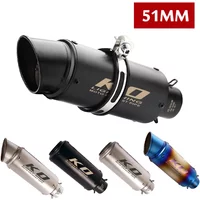 38-51MM Universal Motorcycle Racing Dirt Bike ATV Exhaust Muffler Tail Pipe Removable DB Killer Slip On Modified System