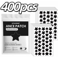 400/600Pcs Black Star Hydrocolloid Acne Patches 4 Sizes High Absorption Invisible Blemish Cover Spot Treatment Skin Care