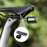 A79E-Bike Saddle Light Mount Bicycle Tail Light Saddle Rail Mount LED Taillight Mounting Bracket For Bicycle Saddle