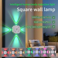 USB Rechargeable Magnetic Wall Lamp Touch Dimming Bedside Stair Light 3 colors or RGB Motion Sensor Wall Light LED Night Light