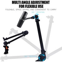 Professional Grade 360° Rotation Microphone Boom Arm Universal Adjustable Arm Mic Stand Sturdy Mic Desk Mount Home Office