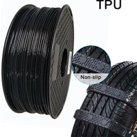 Black TPU Filament Flexible Material 100g-250g 3D Printers Non-Toxic Odorless Soft Extruder Filaments