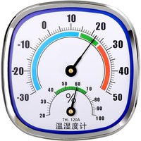 Hygrometer Thermometer Outdoor Temperature -30 - 50℃ 120x120x23mm 1pc 20 - 99%RH ABS Gauge Glass Lens Humidity