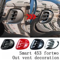 1pcs Rear Wing Side Air Vent Decoration Cover Inlet Trims for Smart Fortwo 453 Fortwo Forfour 2015‑2021 Exterior Accessories