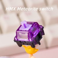 HMX Meteorite Switch 5-pin Linear Switches Super Clacky Sound New Mold Fine Lubrication Harden POM Mechanical Keyboard Switches