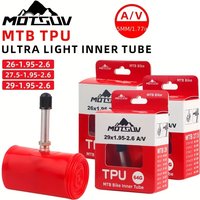 AliExpress MOTSUV Mountain Bike Inner Tube - Ultra-Light TPU Material, A/V Metal Valve Stem, MTB Compatible Inner Tube, Sizes: 26'/27.5'/29' X 26