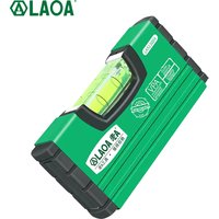 LAOA 100MM Mini Portable Aluminum Alloy Horizontal Vertical Laser Leveler Measuring Tape