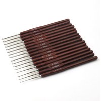 16pcs Thin Head Crochet Hook Set Knitting Needle Kit Mixed Size 0.5mm-2.5mm Weaving process tools Hand Woven Tools