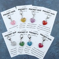 9 pcs Heart Series keychain, perfect for giving as a gift to friends, for birthdays, or as party favors.