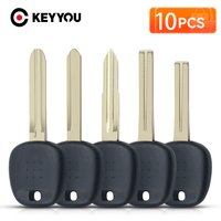 KEYYOU 10pcs TOY43/TOY40/TOY47/TOY41 Blade Car Transponder Key Shell For Toyota Fit Lexus No Chip Fob Case Replacement
