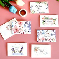 6 Sets of Thank You Cards with Envelopes and Stickers Floral Cards Blank Inside Message Greeting Cards Party