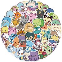10/30/50PCS Cute Pokemon Anime Cartoon Stickers Car Guitar Motorcycle Luggage Suitcase DIY Classic Toy Funny Decal Kid Sticker