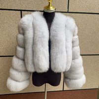 Damski płaszcz z prawdziwego futra lisa, zimowa moda, krótki, pionowy, naturalne futro lisa, kurtka z futra szopa pracza HUA QIU MEI SI