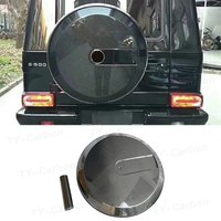 For Benz G-Class W463 W464 W465 G500 G550 G63 Real Carbon Fiber Spare Tire Cover Tire Protective Cover Car Accessories
