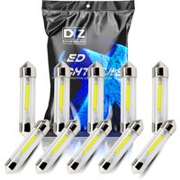 Automobile LED Bulb 31MM 36MM 39MM 41MM Cob Transparent Tube Twin Lights W5w License Plate Light
