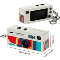 1080P Thumb Keychain Camera with 0.96In TFT Screen HD Video Recorder Portable Small Camcorder Backpack Charm For Students