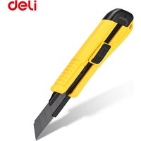 Plastic Grip Utility Knife 18mm SK2 Black Blade Breaker Built-in Blade Lock Heavy Track Safe Cut for Office Craft Daily Sharp