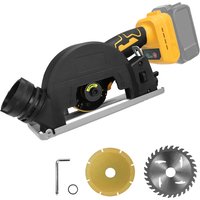 1000W Brushless Electric Circular Saw for DeWalt 20V Battery 3-Speed Mini Angle Grinder Wood Plastic Metal Cutting (No Battery)