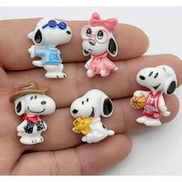 10 piece cute cartoon cute resin dog charm pendant keychain necklace bracelet jewelry DIY