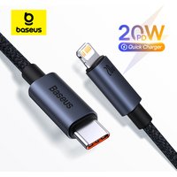 Baseus USB Cable For iPhone 13 12 11 pro max iPhone USB Cable Fast Charging For iPhone X XR 8 USB Type C to lightning Cable