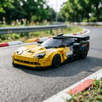 413 PCS Moc Technical Racing Two wide bodies Supercar Model Building Blocks Speed Vehicle Brick Toy Children Adult Festival Gift