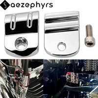 Motorcycle Chrome Clutch Cable Clip Clamp Bracket Accessories For Harley Heritage Softail Deluxe Slim Fat Boy FLST FLSTF 2000-Up