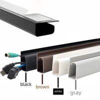 C Channel Desk Cable Organizer Cable Management Accessories White Cable Protecter No Drilling Under Desk Management Tray