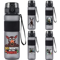 550ml 99 Nights in The Forest Water Bottle Large Capacity Sports Kettle Transparent Cold Water Cup Outdoor Portable Drinkware