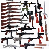 MOC WW2 Military Gun Weapons Building Blocks 98K Helmets Accessories Bricks Toys Boys Gift