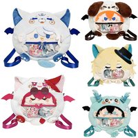 Honkai Star Rail Dan Heng Elysia Lunae Cosplay Transparent Students Plush Backpack Furina Daily Itabag Messenger Shoulder Bag