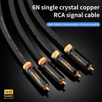 Xangsane 3300 6N frozen single crystal copper Lotus plug RCA cable RCA audio cable RCA Gold-plated audio cable
