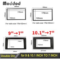 Car Radio Frame for 10.1 9 INCH TO 7 Inch Universal GPS Navigation Fascia No Gap Audio Android Player Cover Faceplates Bezel Kit