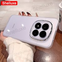 For Redmi Note15 ProPlus 5G Case Shelluxe Transparent Silicone Soft Cover For Xiaomi Redmi Note 15 14 Pro Plus Plating TPU Cases