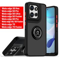 Shockproof Funda for Motorola Edge 70 60 Pro 50 Neo 60 Fusion 50 Ultra Case Translucent Matte Ring Stand Capa Cover