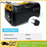 Aspligo 3500BTU Camping Tent Air Conditioner Protable Air Conditioning &Handle For Bedroom Kitchen Motorhome Camper Van Truck