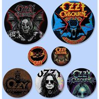 O-Ozzy Osbourne Band Badges Round Exquisite Badge Brooches Creative Pins For Clothes Hat Backpack Gift Accessories