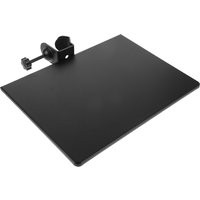 Adjustable Microphone Stand Tray Metal Clamp-on Organizer for Sound Card Mic Stand Live Streaming Karaoke Concert Sheet Music