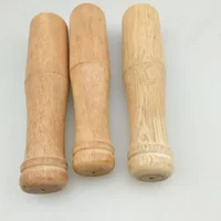 Grinder Set Handheld Seasoning Grinding Stick Kitchen Mortar and Pestle Tool Set Wooden Garlic Handle Garlic Mash Mortar(Random)