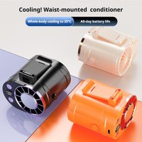 2026 New Waist Hanging Fan USB Rechargeable Small Portable Clip Waist Cooling Device Neck Cooling Fan Outdoor Cooling Fan
