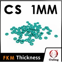 Thickness CS1mm Green FKM Fluorine Rubber O-rings Seals Gasket Washer temperature resistant wear-resistant oring