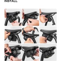 Mini Bicycle Saddle Bag Lightweight Small 0.35L Bike Bag Portable Hand Bags Cycling Tail Bag Universal for All Bike