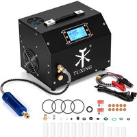 TUXING PCP Air Compressor 4500Psi Built-in Converter LCD Display Auto-Stop Portable Air Pump for PCP Rifle Tank image 3