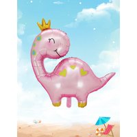 1pc Pink Crown Dinosaur Balloon Loveliness Tanystropheus Helium Balloons Children's Inflatbale Birthday Party Decorations