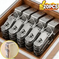 90 Degree Duck-mouth Buckle Hook Lock Wooden Box Loaded Draw Clasp Metal Closure Hasp Latch Catch Clamp Cabinet Snap Lock Clamp