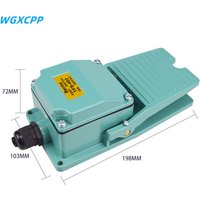 1 PCS,Momentary Pedal Foot Switch,AC 250V 5/15A,1NO/1NC,with Waterproof Cable Gland,Electrical Equipment,Aluminum Shell,SPDT