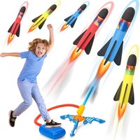 Toy Rocket Launcher for Kids, Foam Rocket & Air Launch Pad, Fun Outdoor Activitie Sport Game for Children