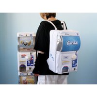 Takaray Large Capacity Simple Creative Double Shoulder Backpack Casual School Bag Egg Twist Machine Style Outdoor Sport Bag